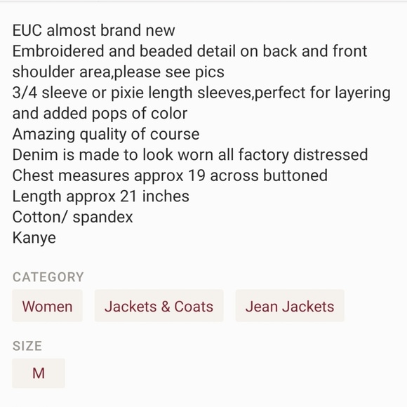 Ralph Lauren jean jacket - Picture 8 of 8